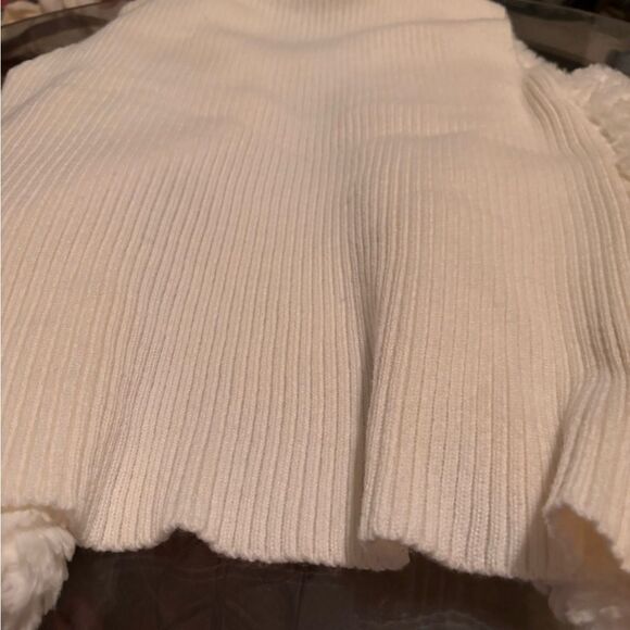 Lemoda White Faux Fur Jacket - Picture 3 of 3